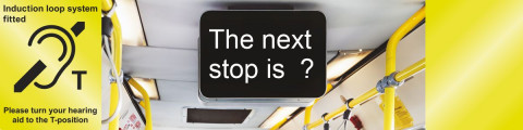 hearing Loop icon and Next Stop Display 