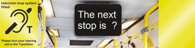 hearing Loop icon and Next Stop Display 