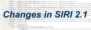 XML code behind text saying Changes in SIRI 2.1