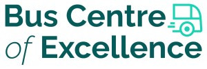 Bus Centre of Excellence with zooming green bus
