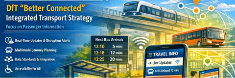multiple modes of transport with information screens